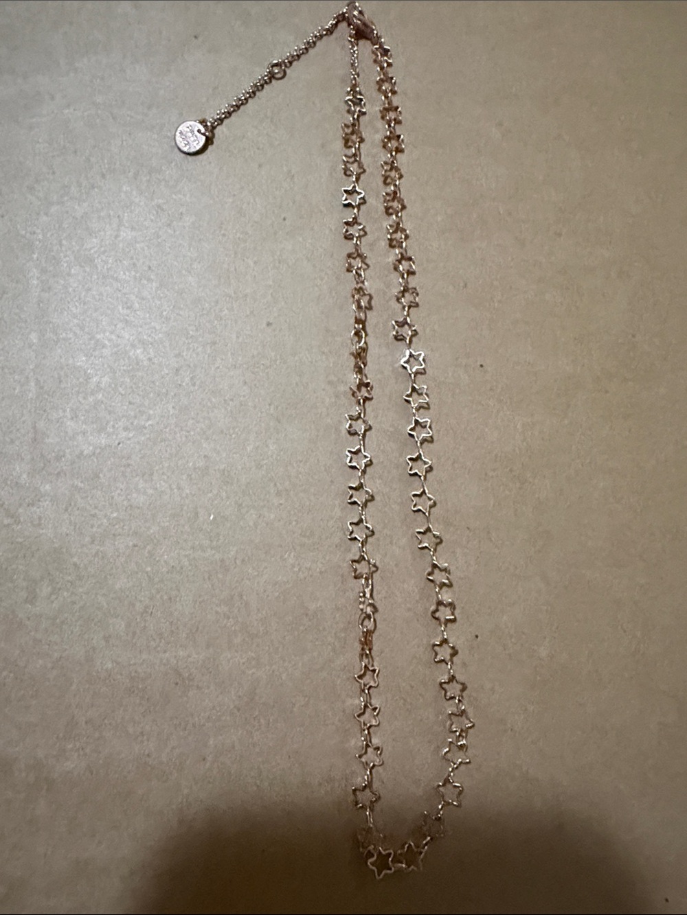 Pura Vida Rose Gold Star Link Necklace